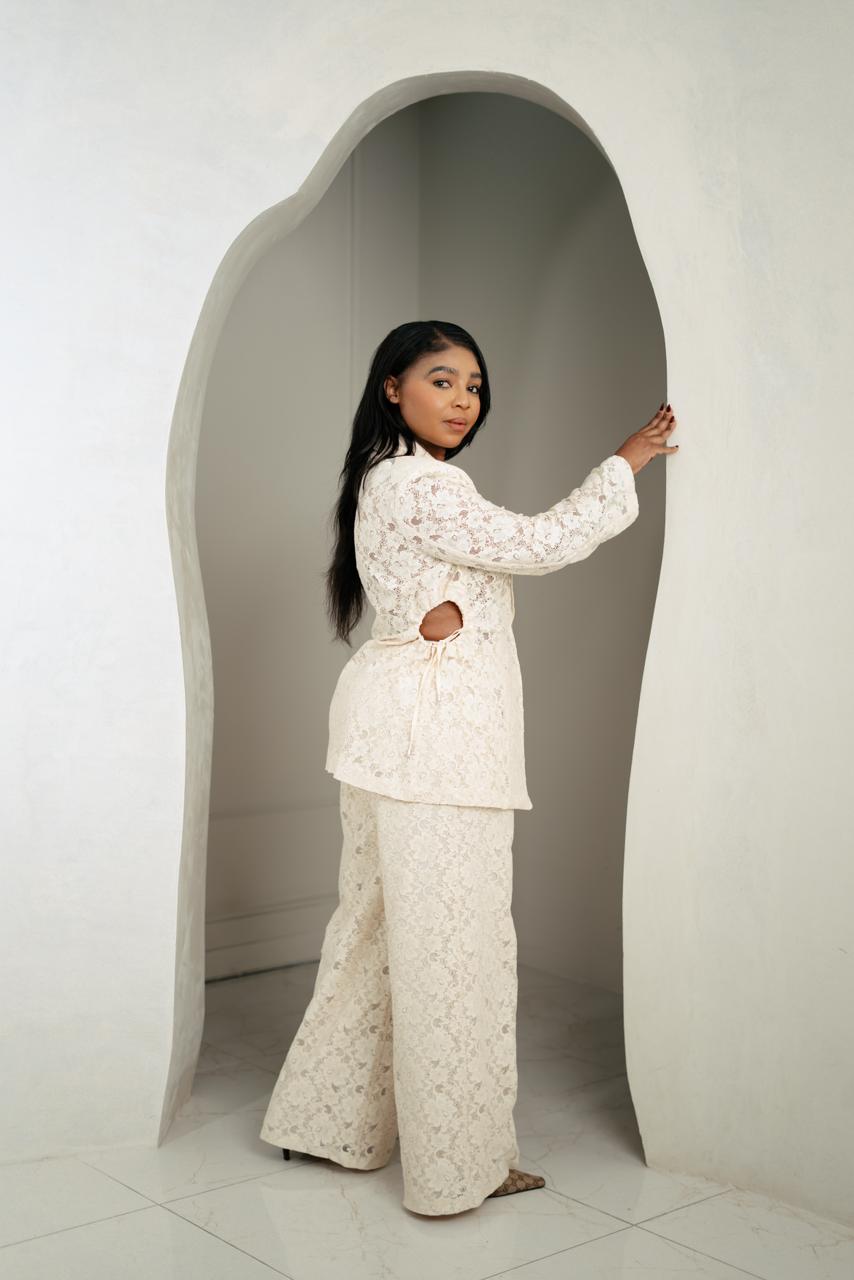Ivory Lace Blazer