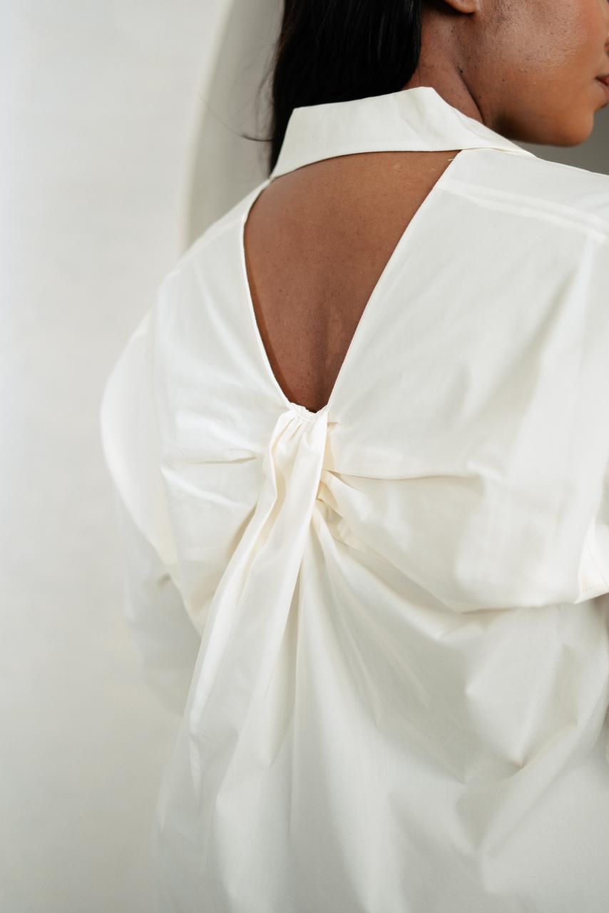 Crisp White Shirt Dress