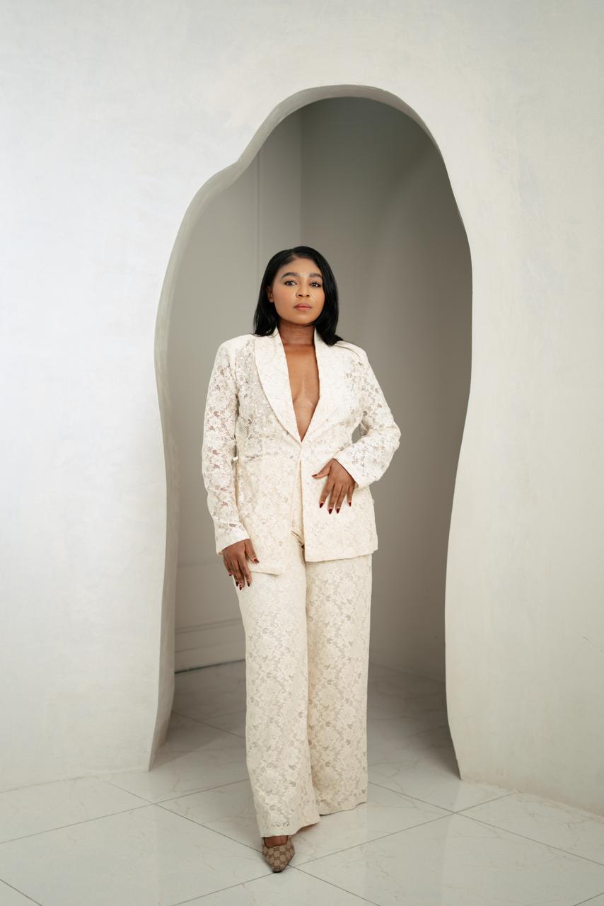 Ivory Lace Pants